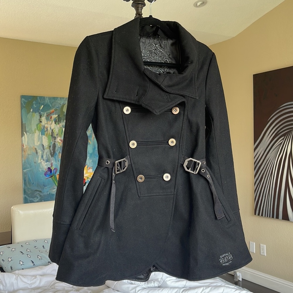 Beautiful flattering Buffalo wool coat